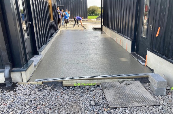Dallage béton à Mons